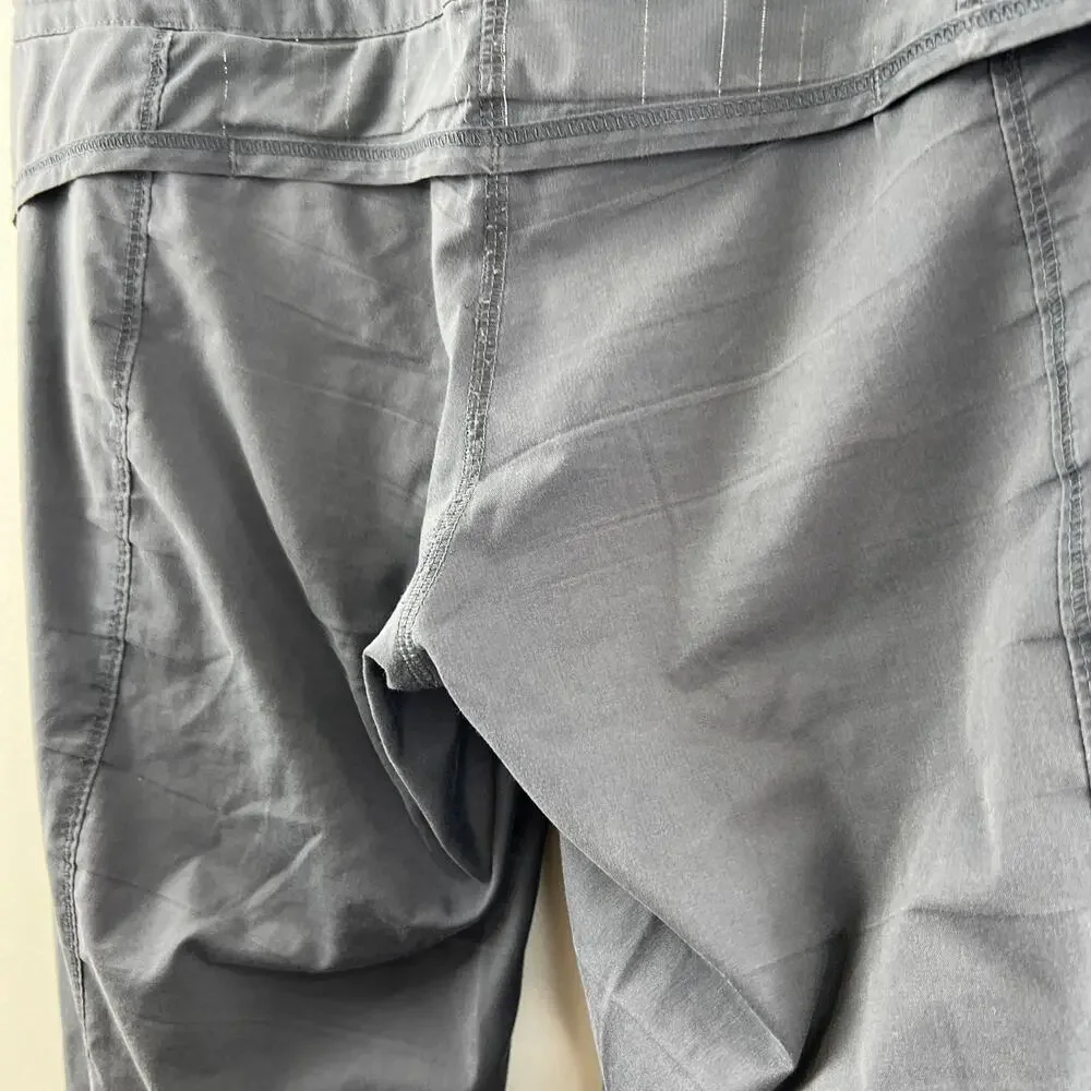 LULULEMON Womens Gray Elastic Waist Mid-Rise Activewear Pull-On Joggers Pants